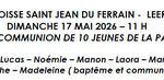premières communions à Leers 2026